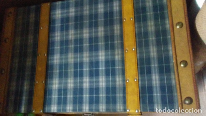 Vintage: BA&Uacute;L DE MADERA FORRADO EN TELA - Foto 8