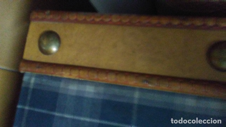 Vintage: BA&Uacute;L DE MADERA FORRADO EN TELA - Foto 11