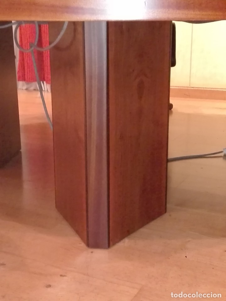 Vintage: Mesa de reuniones redonda de madera - Foto 4