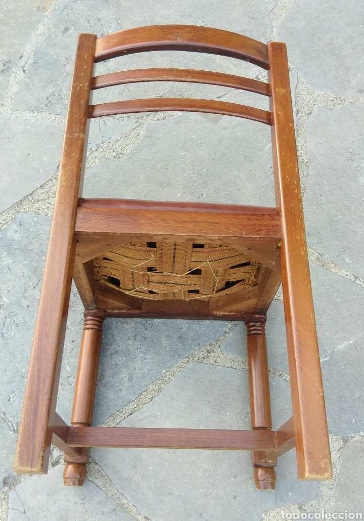Vintage: 5 Sillas de madera. Vintage. - Foto 2