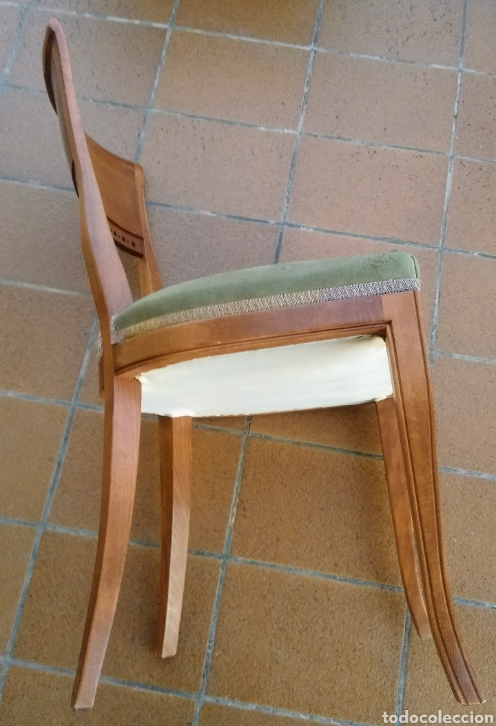 Vintage: 8 Sillas de madera. Vintage. - Foto 5