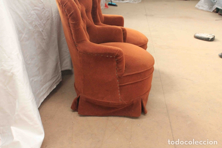 Vintage: PAR SILLONES DE ALCOBA - Foto 4