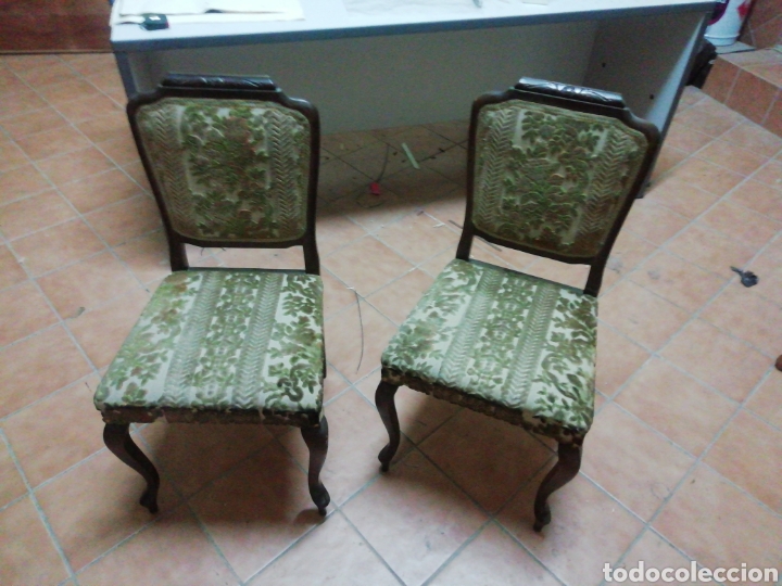 Vintage: Lote de dos sillas antiguas - Foto 1