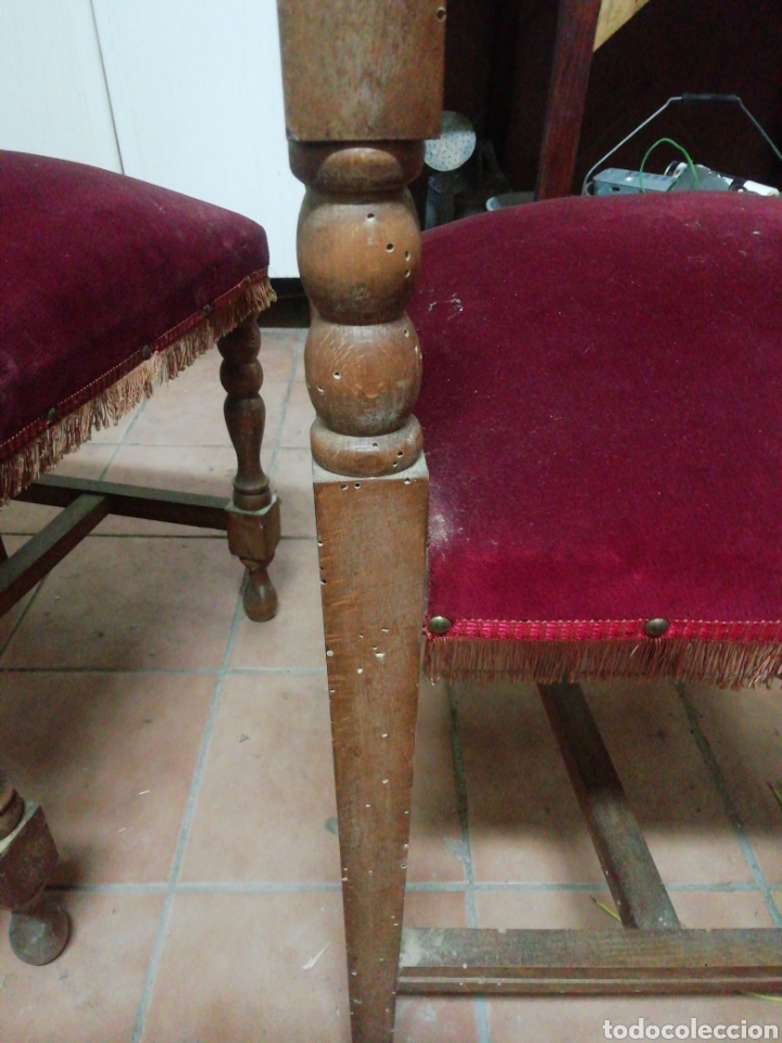 Vintage: Lote 6 sillas de los conquistadores. - Foto 5