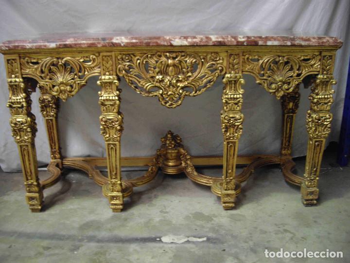 Vintage: CONSOLA TALLA PAN DE ORO - Foto 2