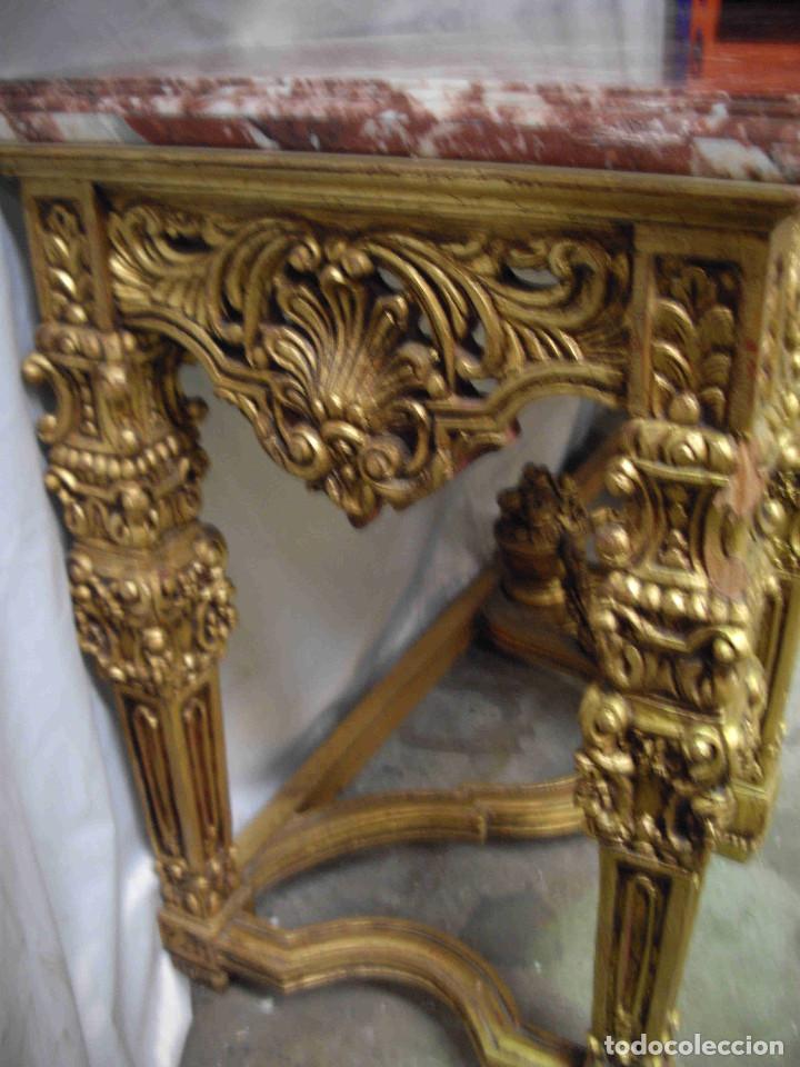 Vintage: CONSOLA TALLA PAN DE ORO - Foto 3