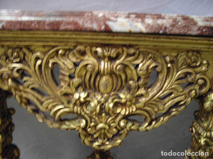 Vintage: CONSOLA TALLA PAN DE ORO - Foto 6