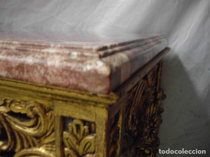 Vintage: CONSOLA TALLA PAN DE ORO - Foto 8