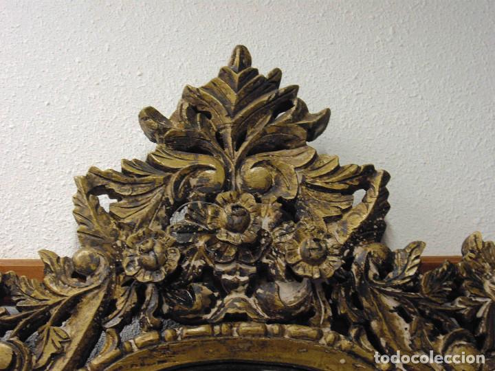 Vintage: ESPEJO MARCO MADERA ORO VIEJO - Foto 6