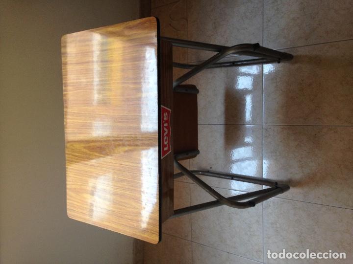Vintage: Pupitre escolar con asiento abatible - Foto 3