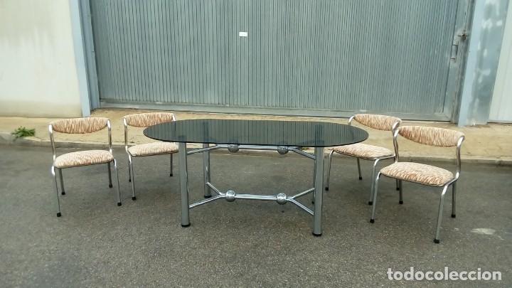 Vintage: conjunto de mesa y sillas de dise&ntilde;o- - Foto 1