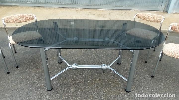 Vintage: conjunto de mesa y sillas de dise&ntilde;o- - Foto 3