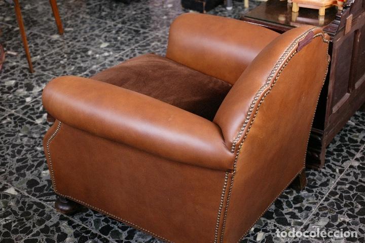 Vintage: Sill&oacute;n de poli piel vintage - Foto 2