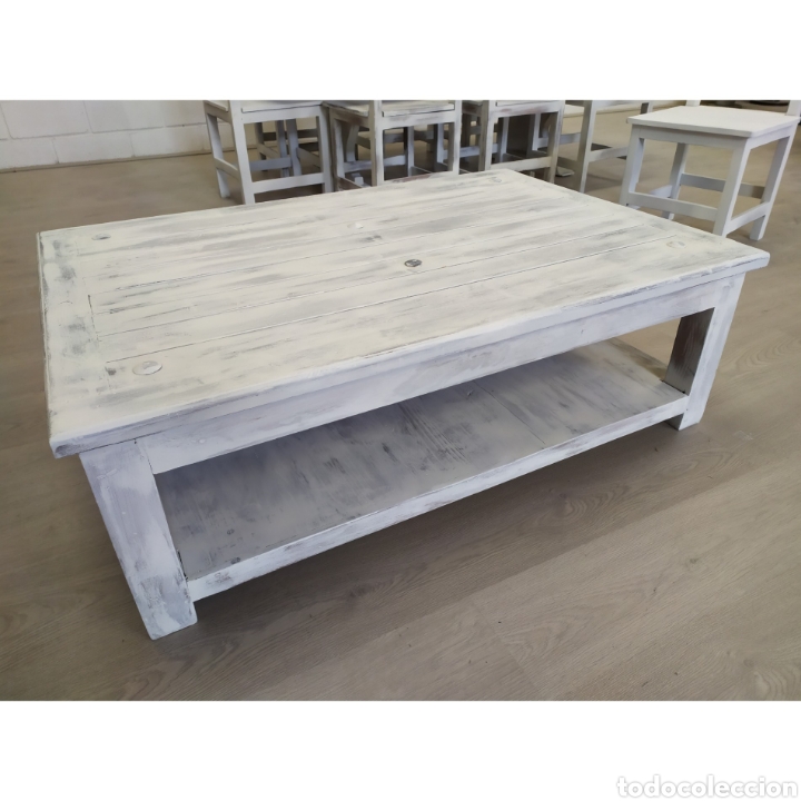 Vintage: Mesa baja de bodega. - Foto 1