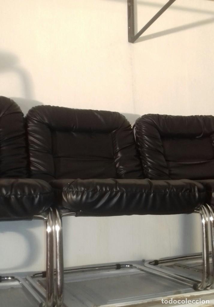 Vintage: Sill&oacute;n en piel vintage - Foto 2