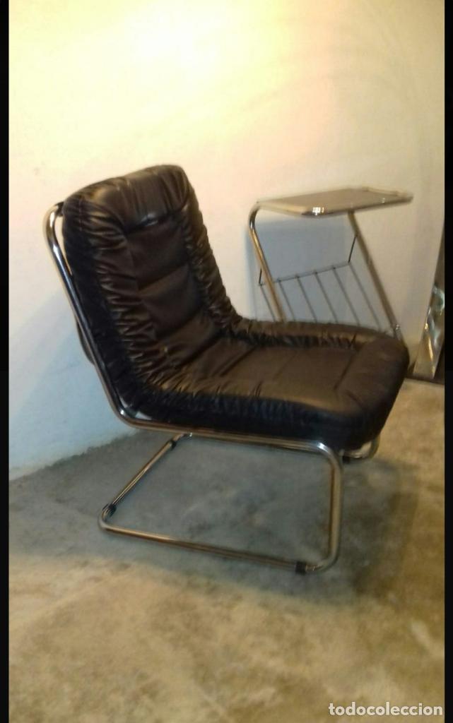 Vintage: Sill&oacute;n en piel vintage - Foto 3