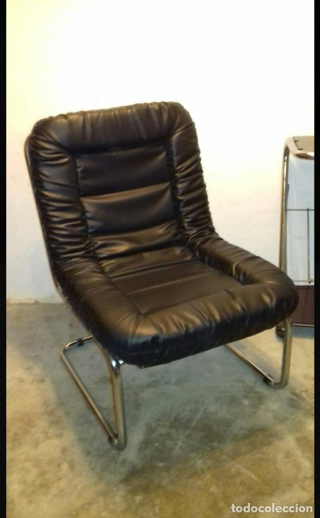 Vintage: Sill&oacute;n en piel vintage - Foto 4