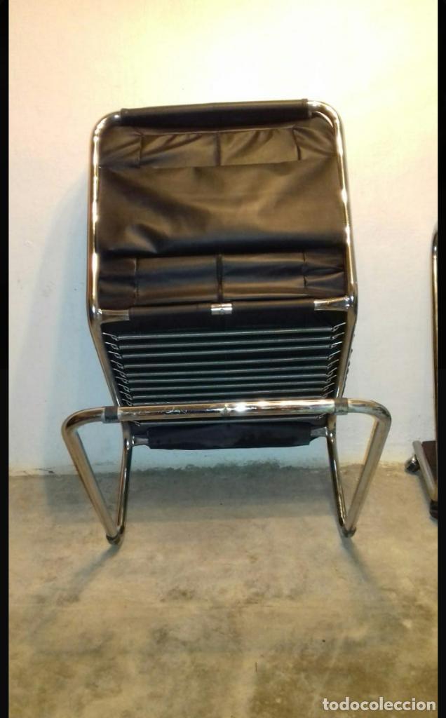 Vintage: Sill&oacute;n en piel vintage - Foto 5