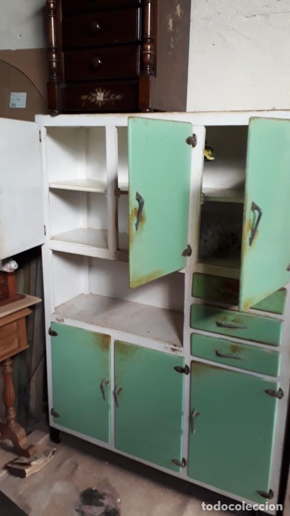 mueble de cocina antiguo vintage color blanco y - Compra venta