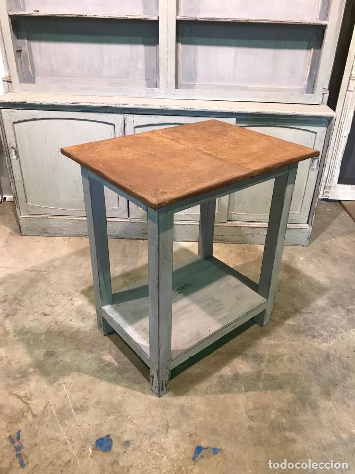 Vintage: Mesa Industrial de Trabajo - Foto 2