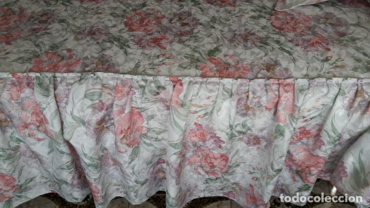 Vintage: COLCHA ESTAMPADA DE RASO. CAMA 135 - Foto 4