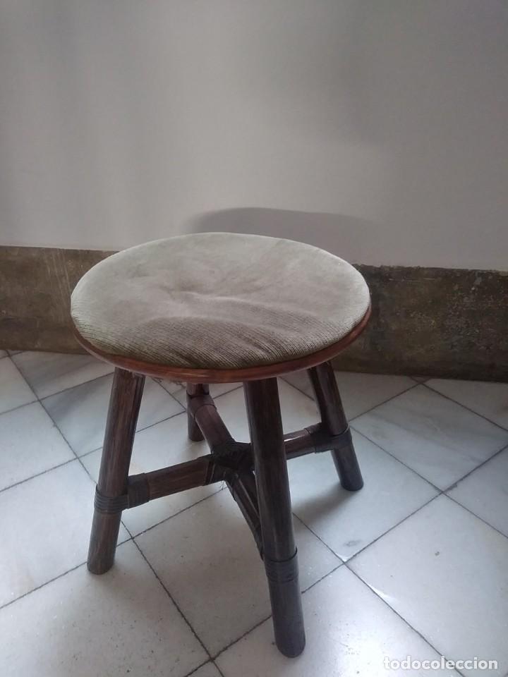 Vintage: taburete de madera - Foto 1