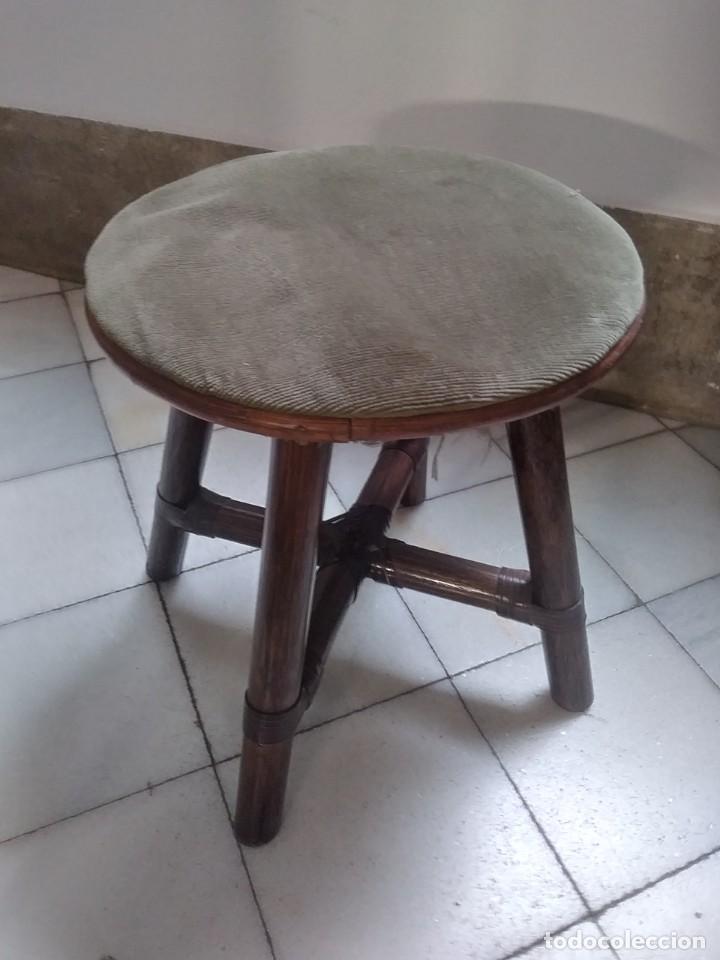 Vintage: taburete de madera - Foto 2