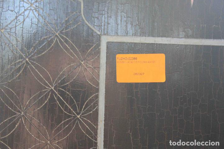 Vintage: BIOMBO LACADO 6 HOJAS - Foto 2