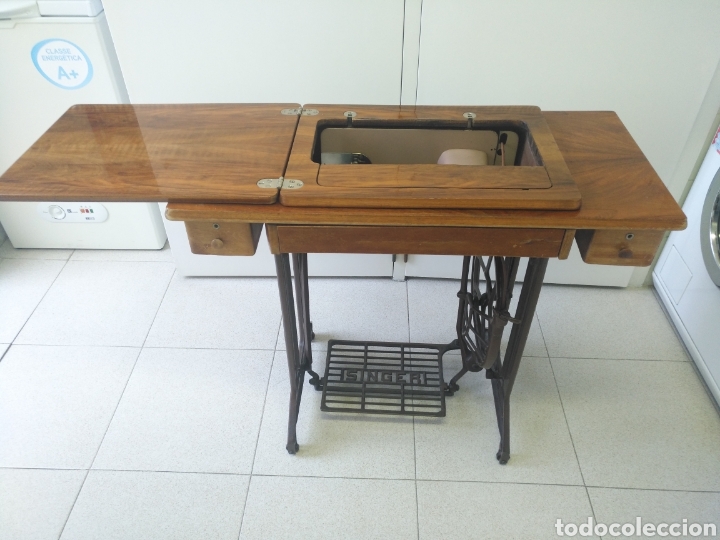 Vintage: M&Aacute;QUINA DE COSER SINGER - Foto 4
