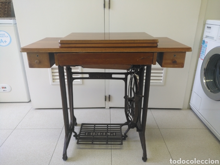 Vintage: M&Aacute;QUINA DE COSER SINGER - Foto 7