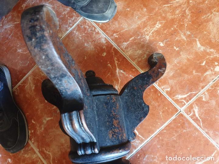 Vintage: TABURETE PIANO CAOBA - Foto 4