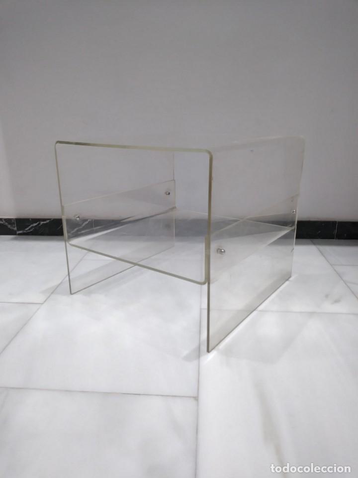 Vintage: mesa auxiliar metacrilato transparente - Foto 2