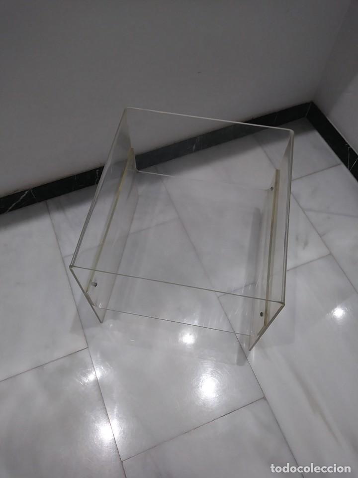 Vintage: mesa auxiliar metacrilato transparente - Foto 3