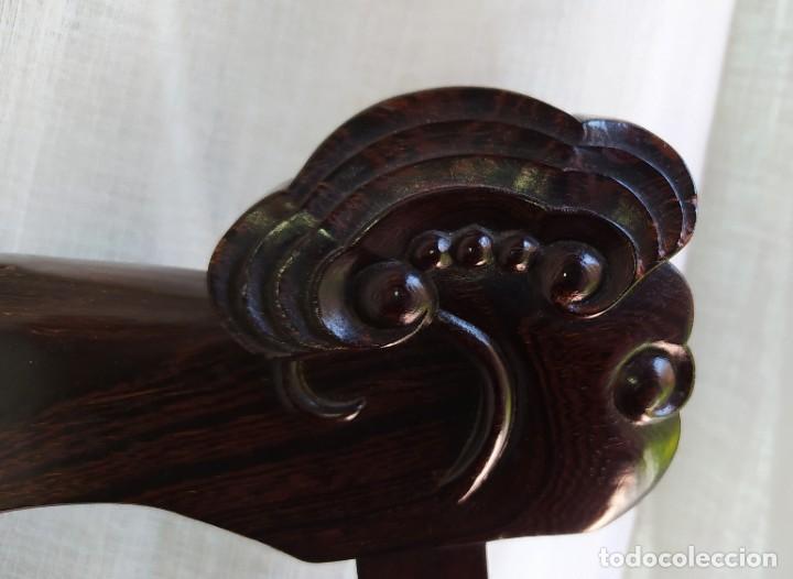 Vintage: Mecedora oriental de caoba - Foto 6