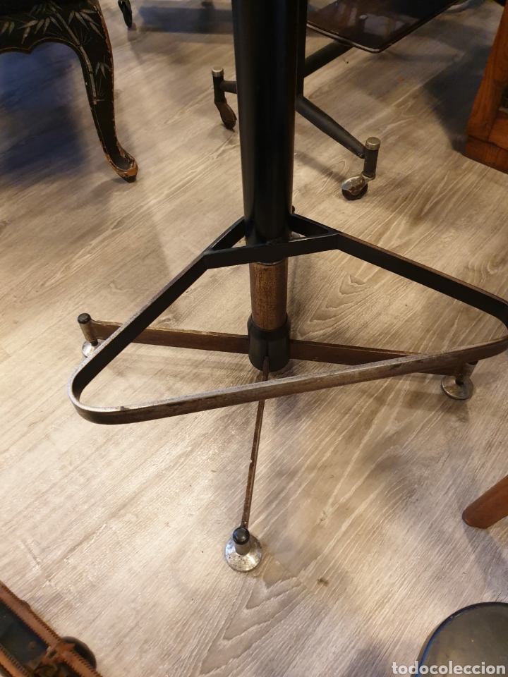 Vintage: Taburete industrial giratorio - Foto 2