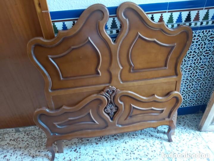 Vintage: Cabecero y piecero de madera estilo cl&aacute;sico - Foto 1