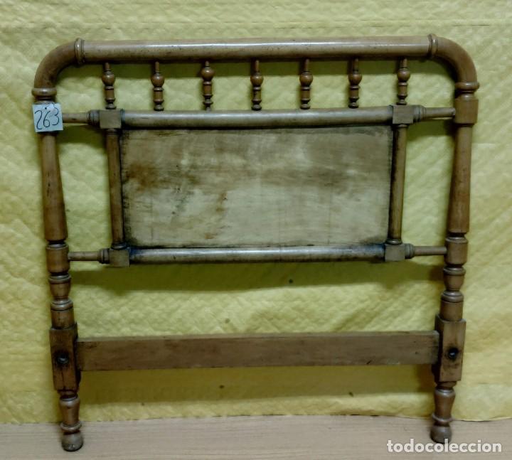 Vintage: CABECERO EN MADERA DE CEREZO, 6000 -263 - Foto 8
