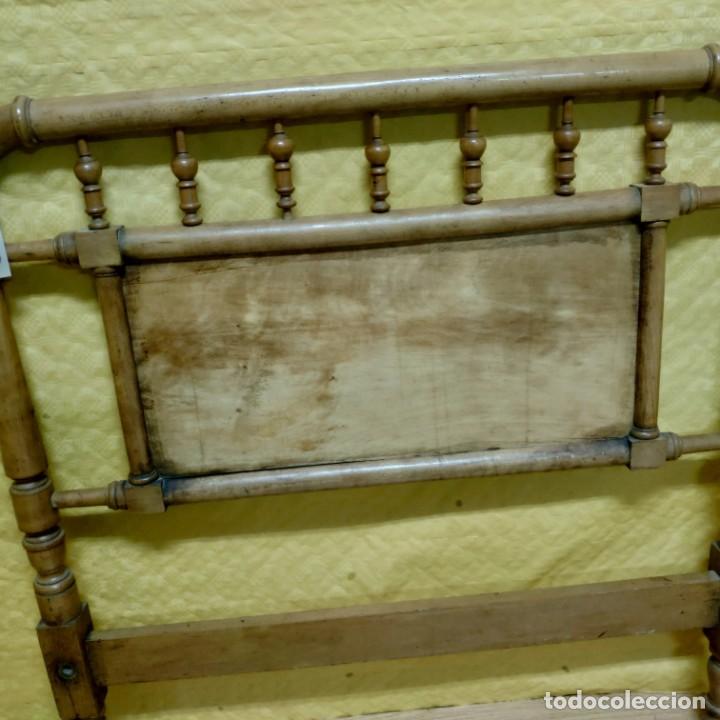 Vintage: CABECERO EN MADERA DE CEREZO, 6000 -263 - Foto 11