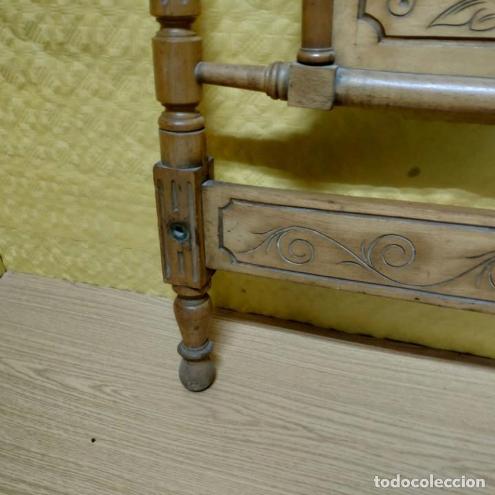 Vintage: CABECERO EN MADERA DE CEREZO, 6000 -263 - Foto 19