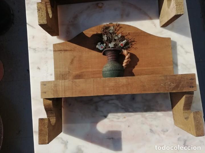 Vintage: 3 repisas de madera - Foto 4