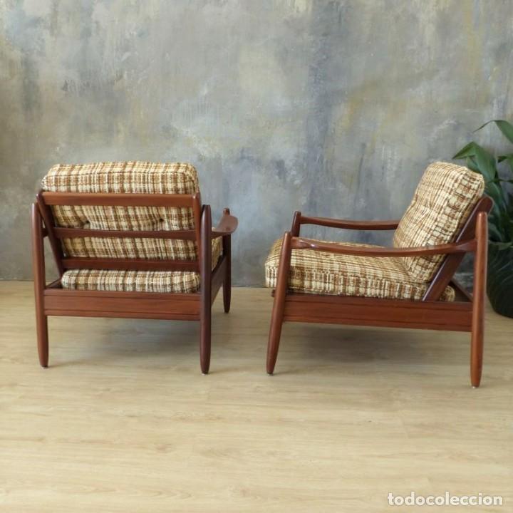Vintage: Pareja de sillones escandinavos de teca. 1950 - 1960 - Foto 6 - 222941496