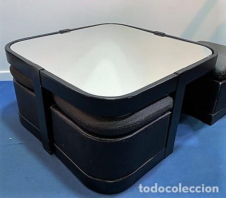 Vintage: Mesa baja con 4 taburetes. - Foto 5