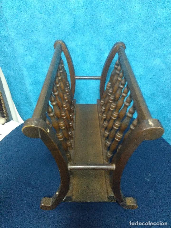 Vintage: REVISTERO MADERA TORNEADA - Foto 4