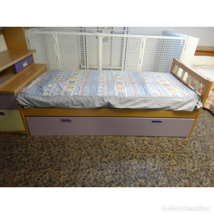 Vintage: DORMITORIO JUVENIL MIEL Y MALVA - Foto 2