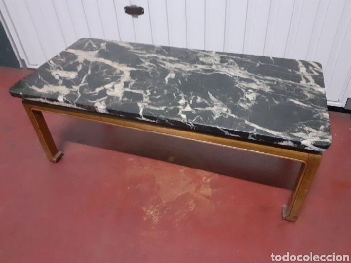 Vintage: Mesa baja midcentury con m&aacute;rmol