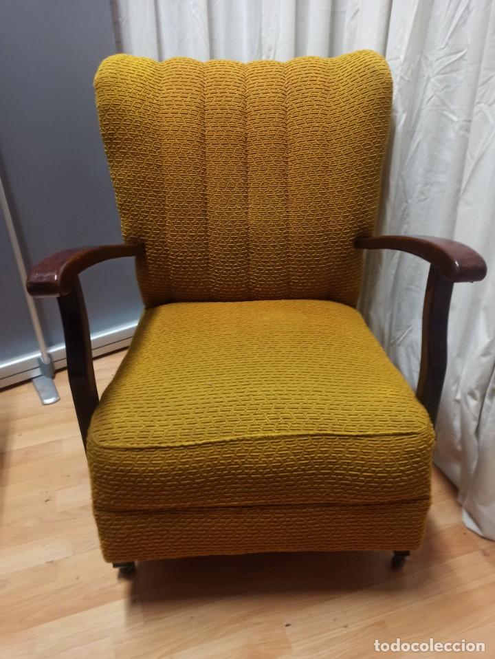 Vintage: SILL&Oacute;N VINTAGE INGL&Eacute;S TAPIZADO - Foto 1