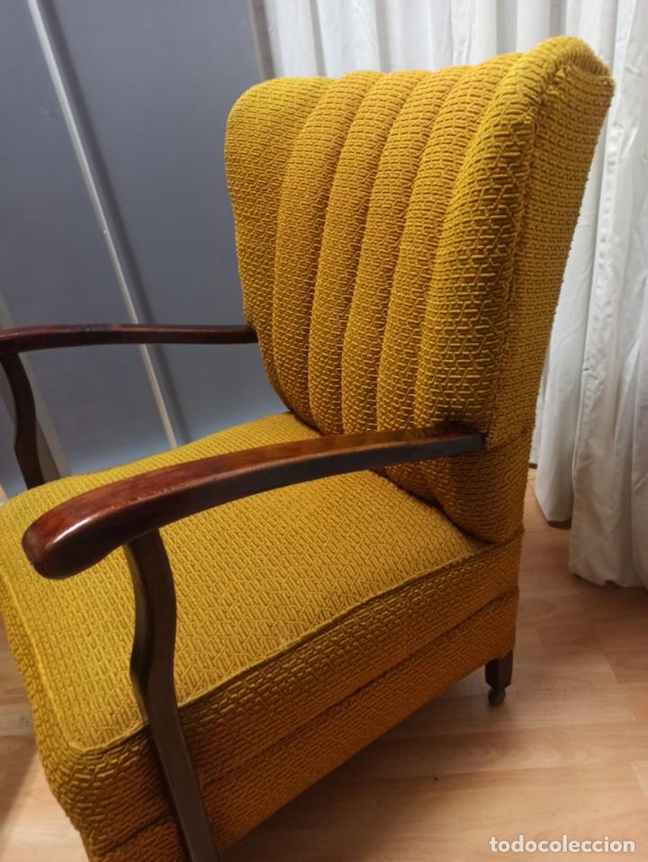 Vintage: SILL&Oacute;N VINTAGE INGL&Eacute;S TAPIZADO - Foto 3