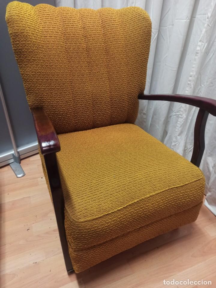 Vintage: SILL&Oacute;N VINTAGE INGL&Eacute;S TAPIZADO - Foto 6
