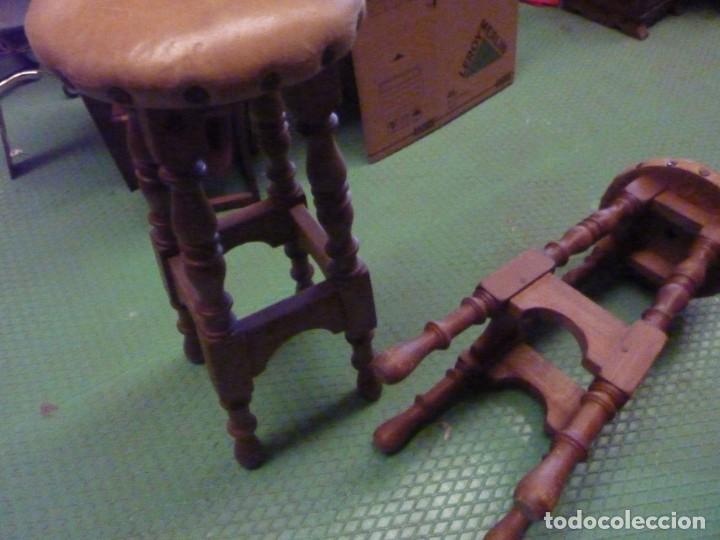Vintage: 2 BANQUETAS ALTAS - Foto 5