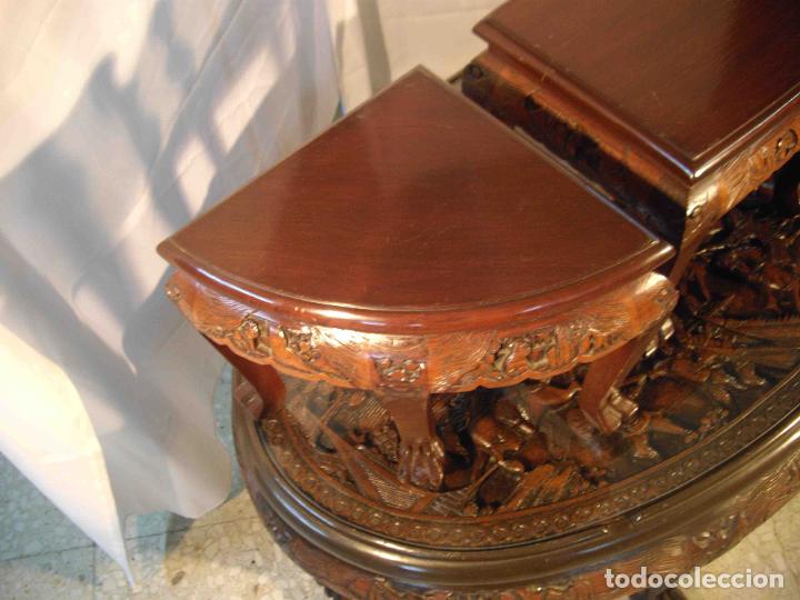 Vintage: MESA CENTRO TALLA 6 TABURETES - Foto 6